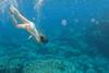 Lucy snorkeling