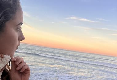 lucy and waves