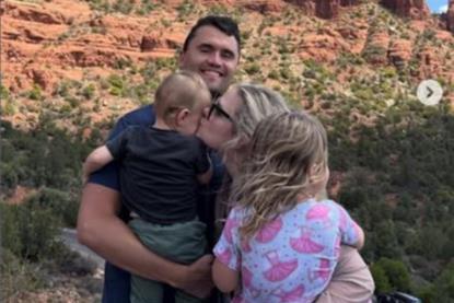 Charlie and Erica Kirk and their children