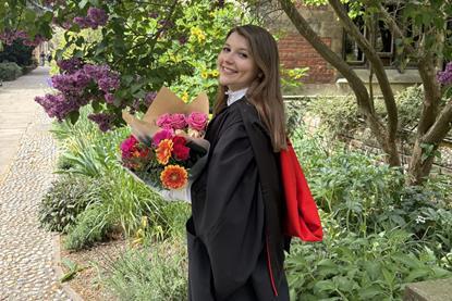 Coco Huggins graduating