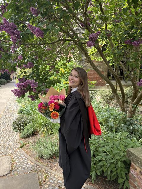 Coco Huggins graduating