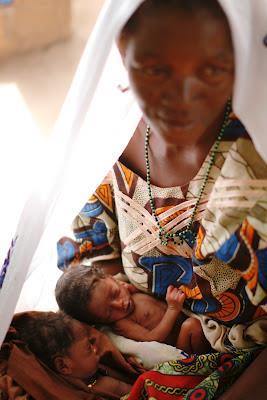 Mother with baby twins copyright World VIsion International