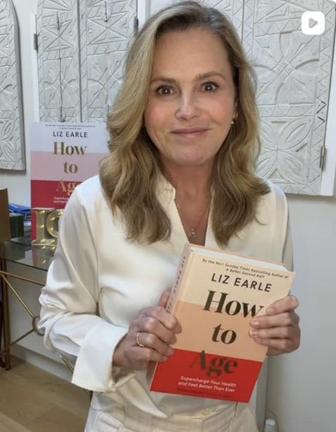 liz earle with book