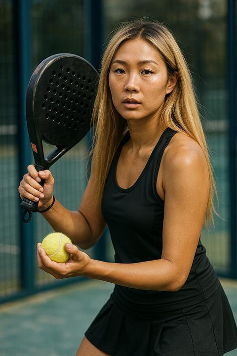 Focused Paddle Player
