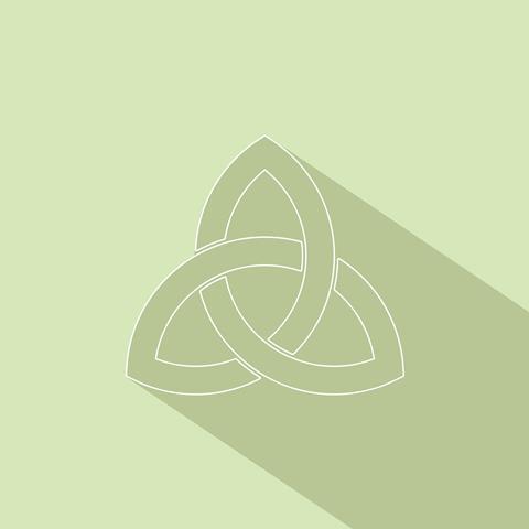 Triquetra symbol for the trinity
